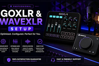 setup goxlr or wave xlr for crystal clear streaming audio