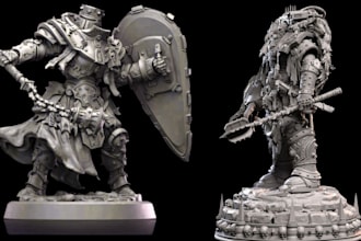 sculpt 3d warhammer custom dnd miniatures, anime toy figure, tabletop figurines