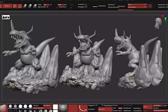 create 3d character modeling, rigging and animation with glb and gltf files