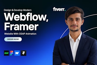 design and develop webflow website, framer website, figma to webflow or framer