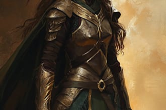 fantasy dnd character illustration