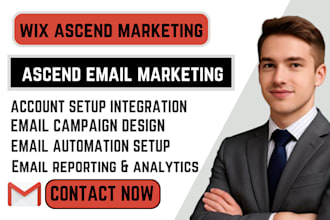 setup wix ascend crm automation workflows lead capture forms wix email marketing