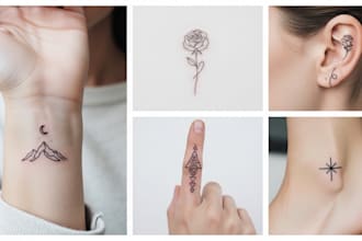 design a custom fine line minimal tattoo