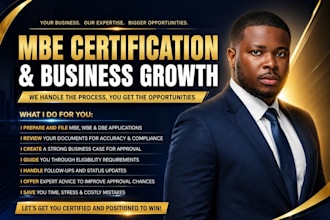 handle your mbe certification, wbe and dbe application