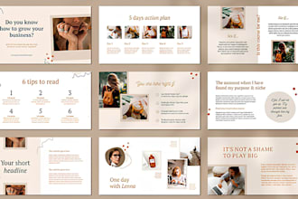 design canva professional coaching slide webinar slide course creator