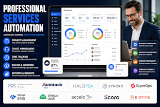 setup professional services automation connectwise psa autotask psa halopsa