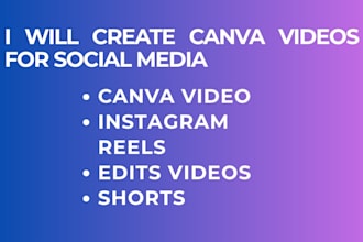create canva videos for social media business contents