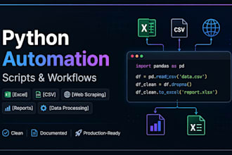 automate your data tasks and workflows with python scripts