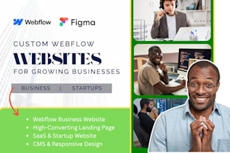 design and develop webflow website, figma to webflow expert