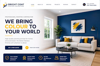 design redesign squarespace painting contractor website painting company website