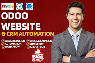 build odoo website odoo ecommerce erp module zoho clio CRM calendly automation