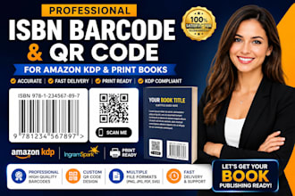 design book barcodes with isbn numbers, qr codes and amazon kindle publishing