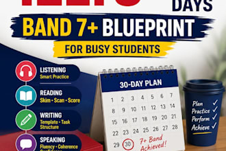 write a 30day ielts study plan for busy students