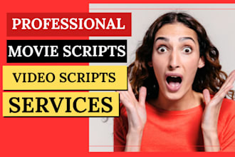 write movie script, screenwriting, feature film script, script writing, tv pilot