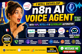 make n8n ai voice agent with vapi, retell ai and elevenlabs automation