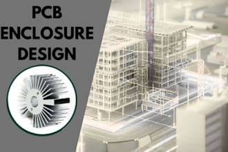 design pcb enclosure, electronic casing and 3d printable product housing