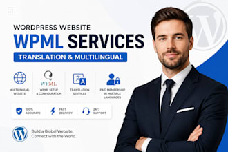 wordpress website wpml services translation multilingual or paid membership