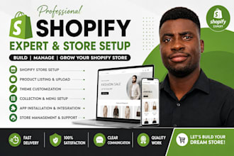 design your shopify store, seo , lead generation, collection