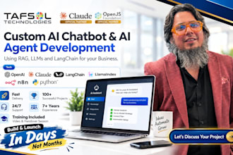 build a custom ai chatbot ai agent using rag, llm and langchain