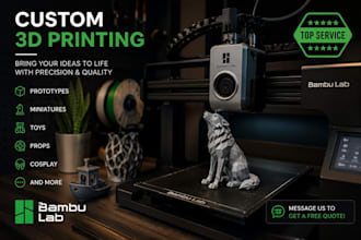 3d print your model  and ship it to you