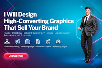 hoodie billboard design sticker epk invoice linkedin banner minecraft thumbnails