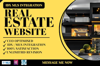 design a luxury real estate website, realtor website idx mls integration