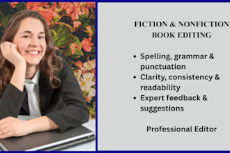 proofread and edit your fiction novel fast