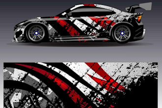 do racing car wrap design, sports car, custom car, itasha car wrap, vehicle wrap