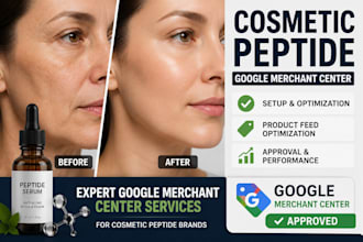 fix, optimize, and manage your cosmetic peptide google merchant center