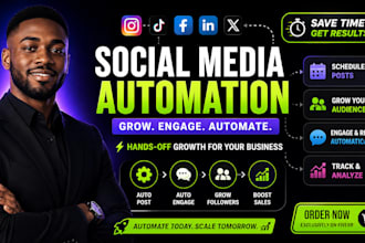 make social media automation make com automation n8n social media ai automation
