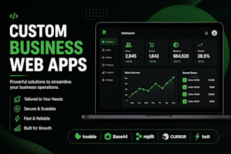 build custom business web app with lovable, base44, replit cursor bolt superbase