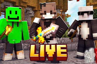 create minecraft thumbnails and banners