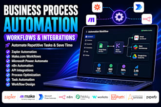 setup business process automation zapier make microsoft power automate n8n