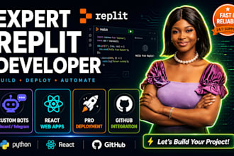 be your expert replit developer for bots react apps and deployment