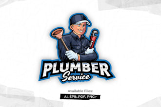 create a custom tradesman logo for contractors and services
