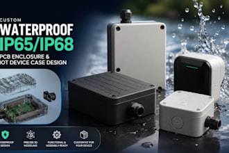 design waterproof ip65 ip68 pcb enclosure iot device case and electronic housing