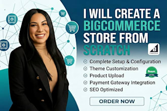 build design and set up bigcommerce store from scratch