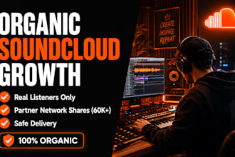 do quality organic soundcloud promotion through my network and reposts