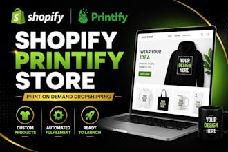 shopify printify store print on demand dropshipping store shopify pod