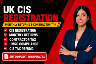handle UK cis registration, monthly returns, contractor tax and hmrc compliance