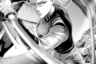 create manga webtoon comic in any genre romance action
