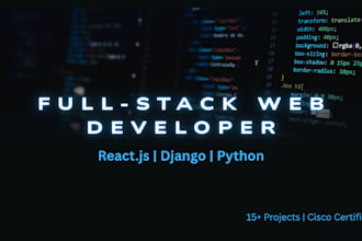 build responsive fullstack web apps with react and django
