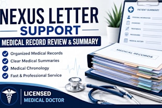 organize and summarize your medical record