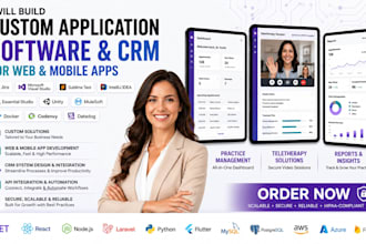 build custom application software and CRM for web and mobile apps