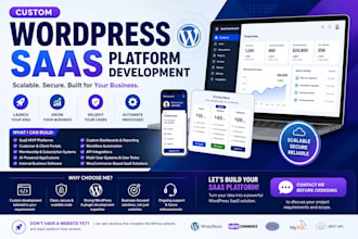 develop a custom wordpress saas platform