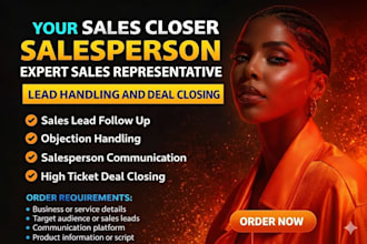 sales closer salesperson expert sales representative sales lead to close deal