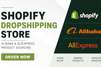 create automated shopify dropshipping store alibaba aliexpress dropshipping