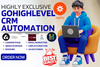 automate gohighlevel website attio clickup hubspot zoho crm vapi ai n8n workflow