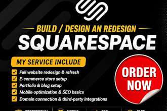 do squarespace design squarespace development, redesign squarespace, web design