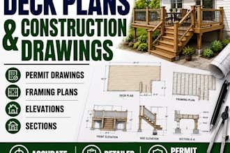 design deck plans and construction drawings